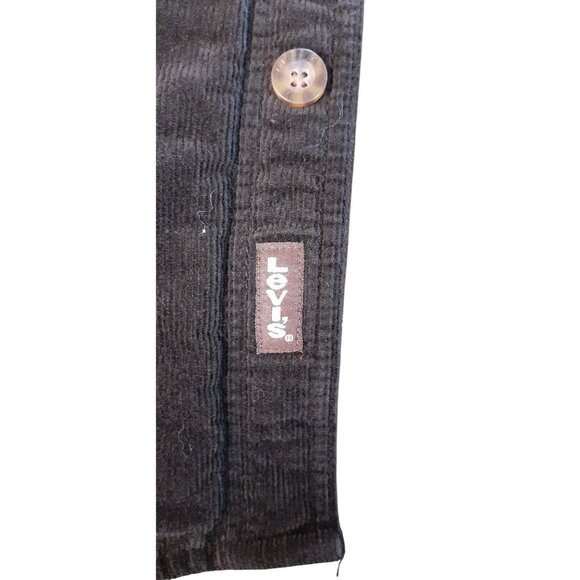 Levi Strauss & Co. Brown Corduroy Shacket Mens Size XL Brown Fleece Pocket - Picture 4 of 6